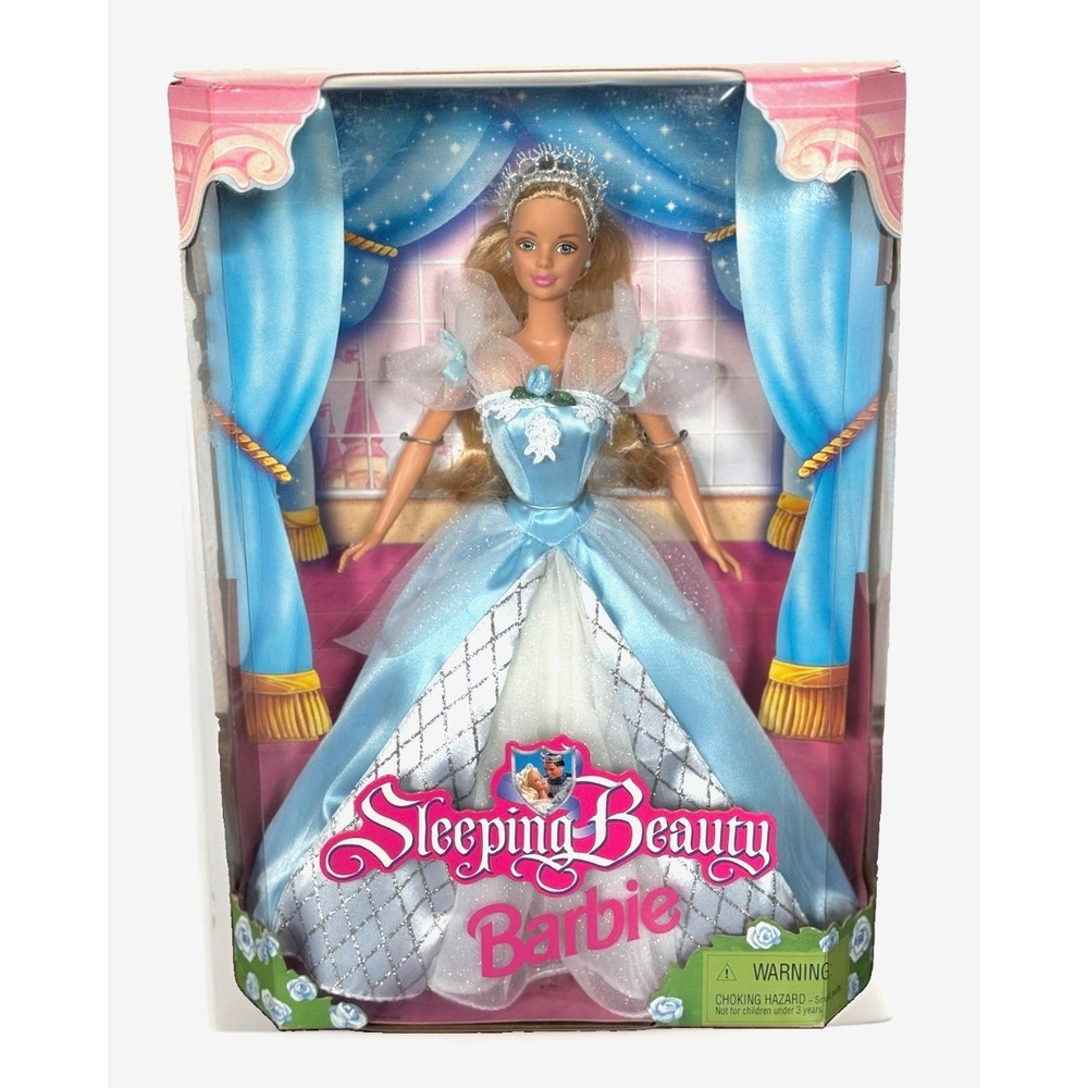 Vtg 1998 Sleeping Beauty Barbie Doll Mattel NRFB In Original Box Disney Princess